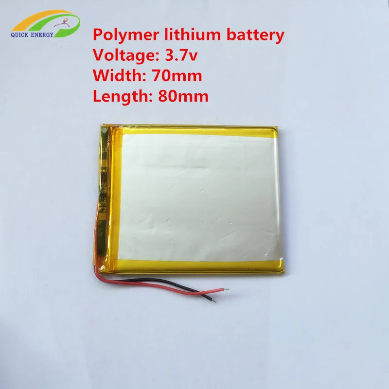 3.7 В thium полимерный аккумулятор 367082/357080/407080 Pocket PAD/MID/7 дюймов плоский | Электроника