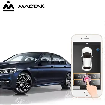 

SmartPhone Control PKE Car Alarm System Kit Smart Passive Auto Central Locking Car Door Keyless Push Remote Button 966A