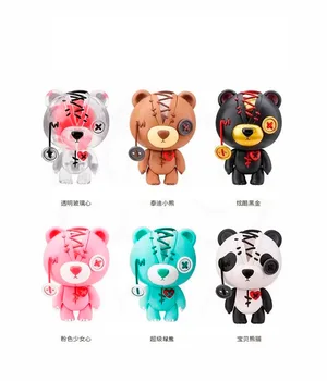 

6pcs Hot Hobbymax JoyBrain Raggedy Teddy Bear Cute Figure Figurine Toys