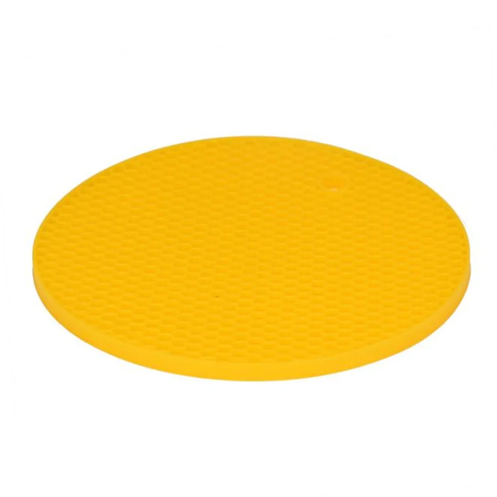 Kitchen Round Silicone Mat Placemat Non slip Heat Resistant Dining