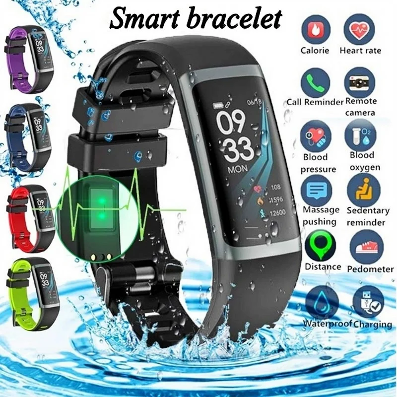 Smart Fitness Bracelet Tracker Watches Pedometer Heart Rate Monitor Smartband Blood Pressure Sports - 32919217682