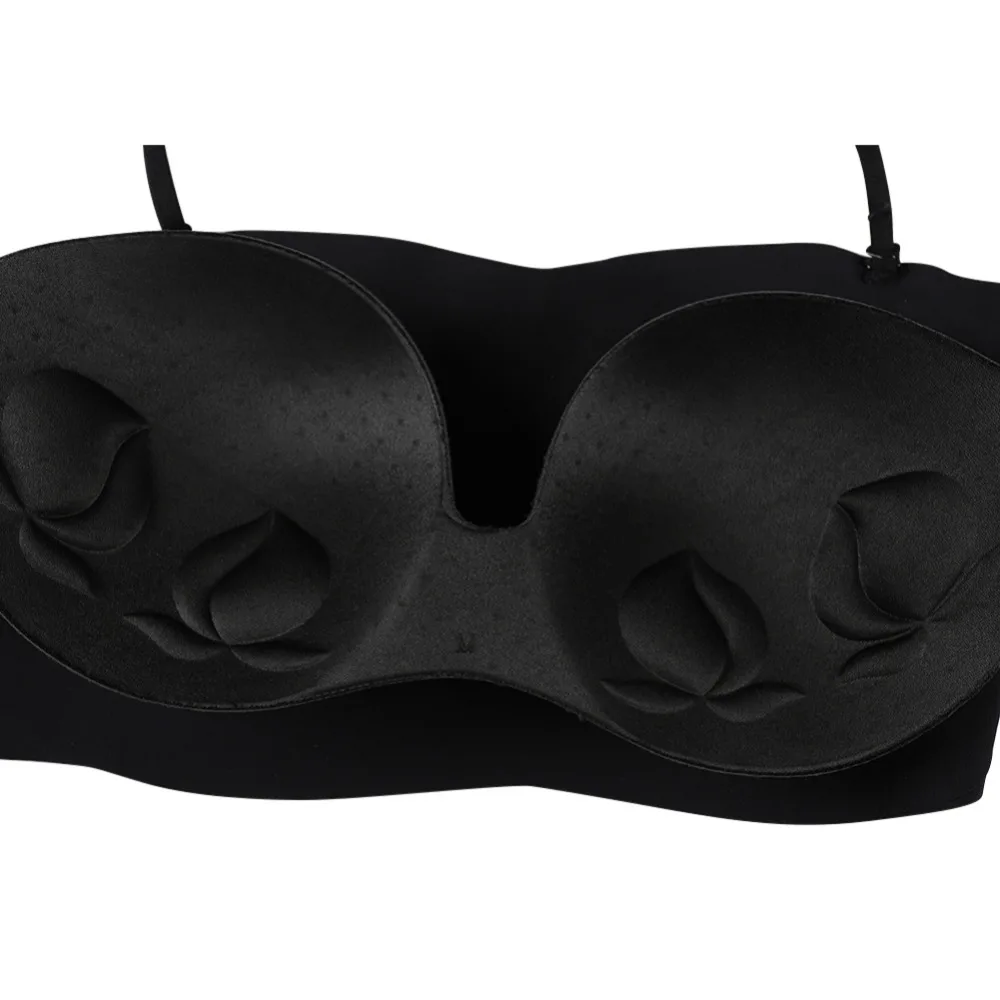 

Shoulder Strap Anti-slip on the Invisible Gathering Anti-lighting Wire Free Solid Bra Short Paragraph
