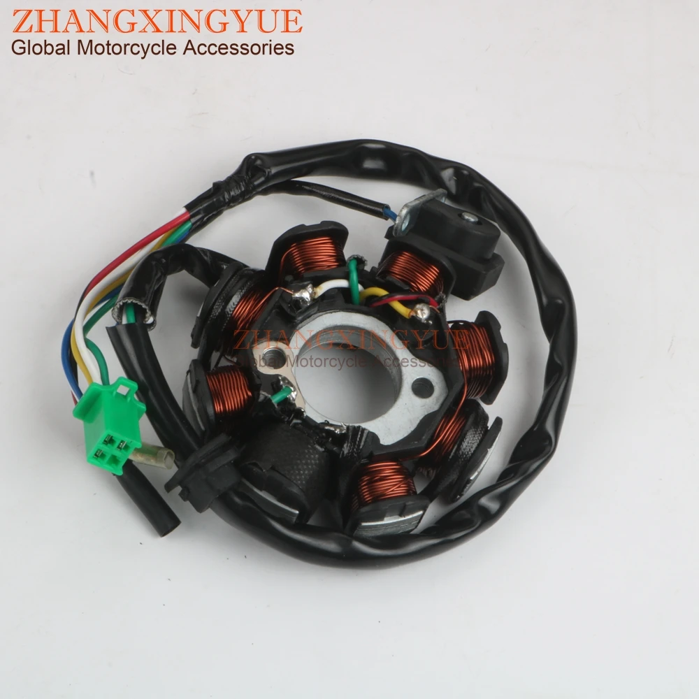 Скутер статора 6-8 катушки полюс для LONGJIA LJ125T GY6 125/150 152QMI 157QMJ 4-ход