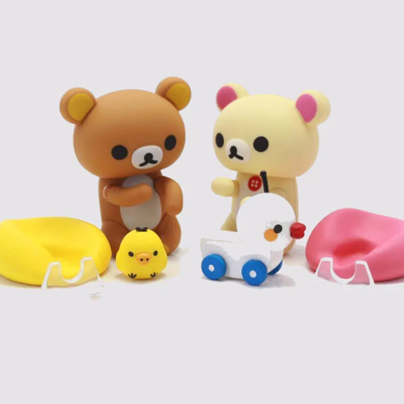 

Complex Character Revo Rilakkuma Korilakkuma Revoltech Cute PVC Action Figure Resin Collection Model Doll Toy