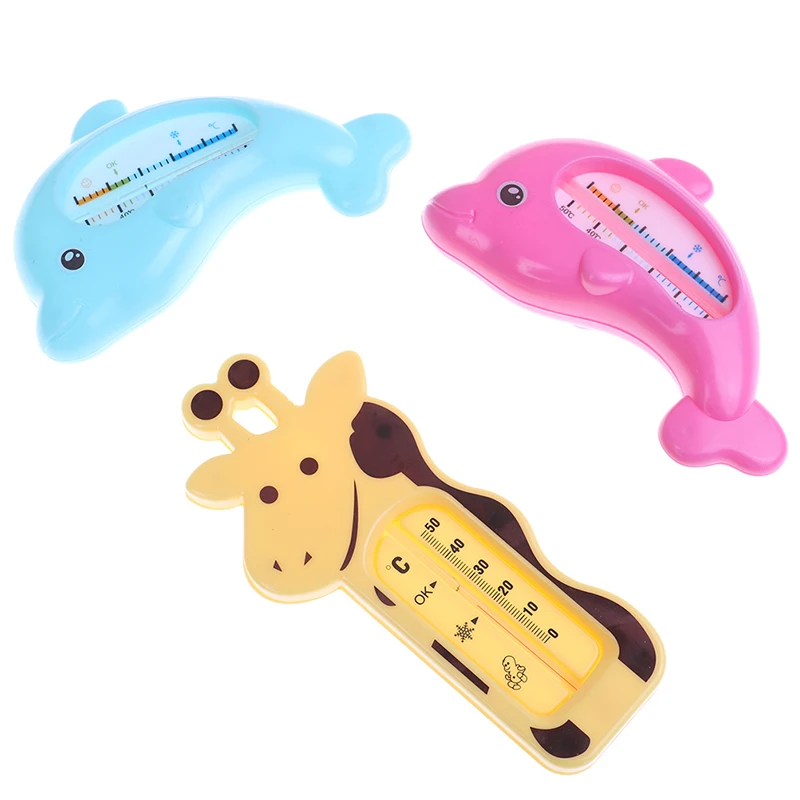 Cartoon Baby Bathing Dolphin Temperature Infant Kid Shower Toy Floating Water Thermometers Float Tub Watering Sensor Thermometer