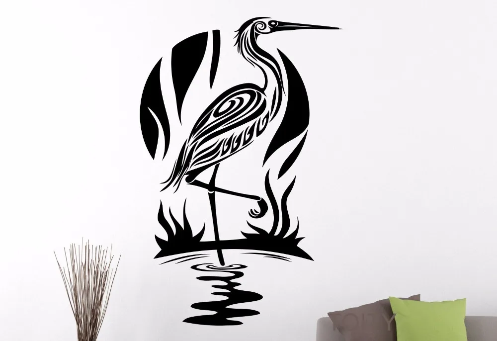 Buy Heron Wall Sticker Bird Vinyl Decal Office