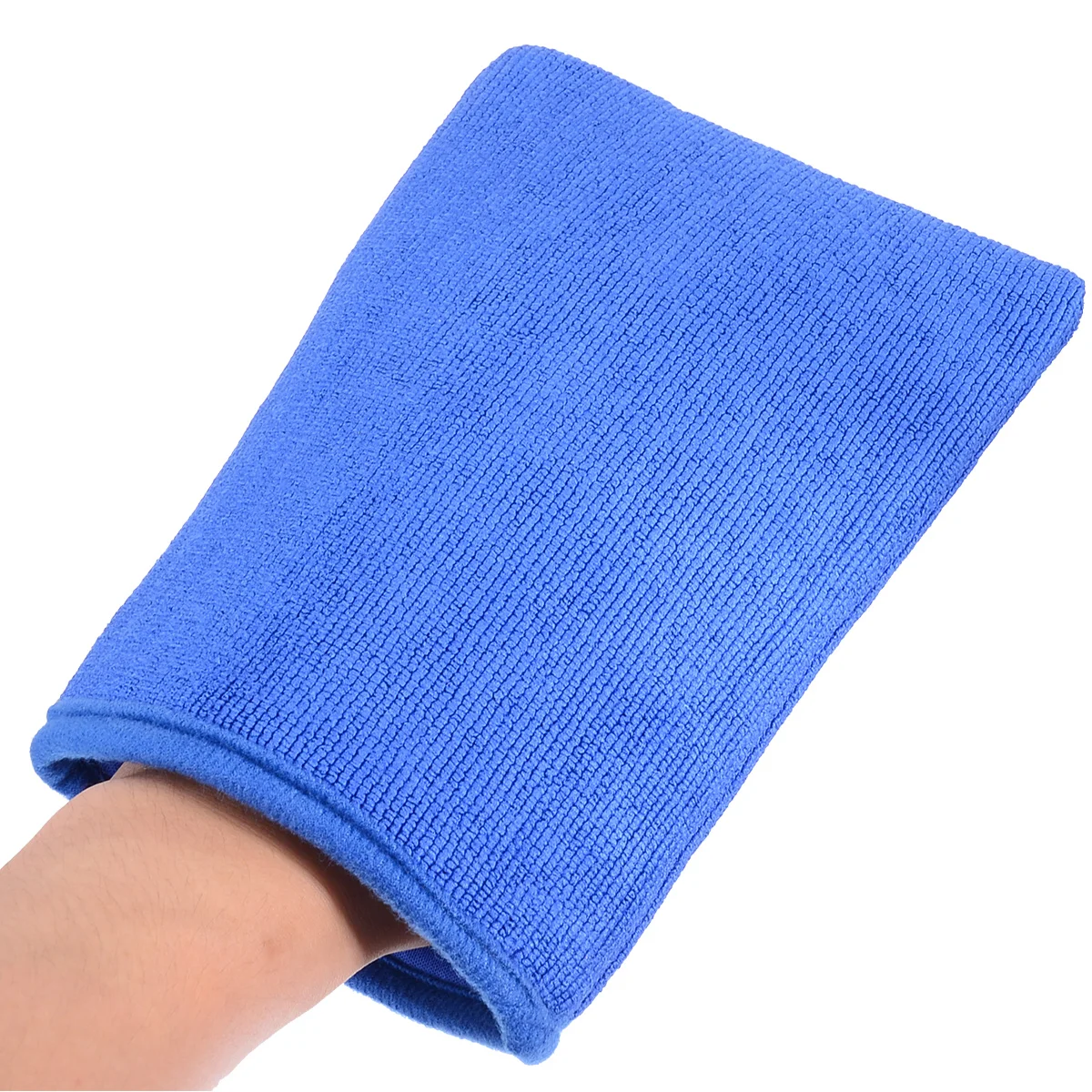 Reusable Car Wash Microfiber Clay Bar Mitt Home Car Detailing Polishing Clay Glove for Window Cleaning Clay Bar Blue 22X14cm