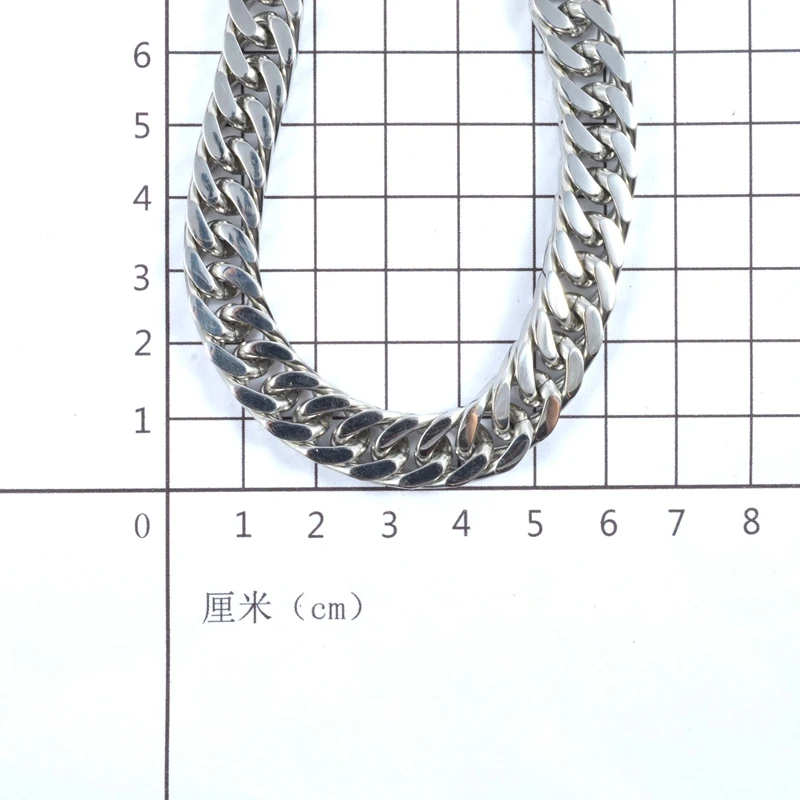 Мужское толстое ожерелье с цепочкой, модное серебряное звено из нержавеющей стали, змея, кубинская цепочка на шею для мужчин, ювелирное изделие на шею