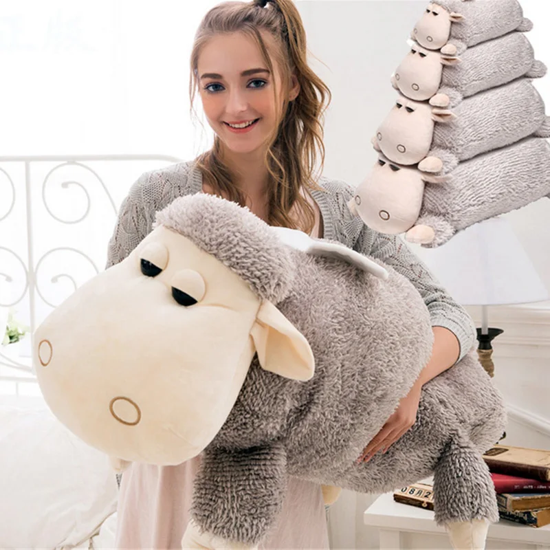 

Fancytrader 39'' / 100cm Giant Plush Stuffed Soft Lovely Cute Animal Sheep Toy, 2 Colors Available, Free Shipping FT50570