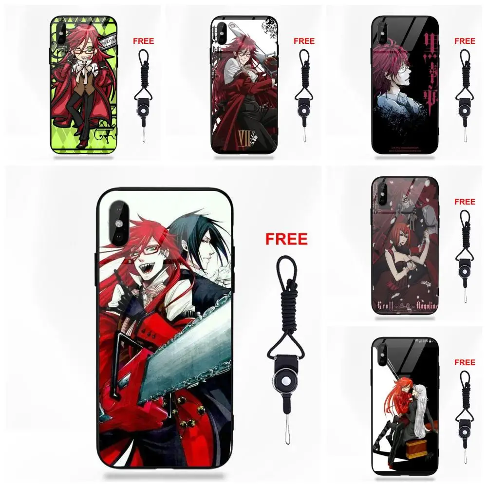 Vvcqod Kuroshitsuji Black Butler Грелль Сатклифф для Apple IPhone X XS Max XR 5 5C 5S SE 6 S 7 8 плюс | Мобильные