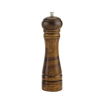 

50pcs 8 Inch Manual Adjustable Solid Wood Cruet Pepper Mill Condiment Kitchen Oak Pepper Salt Corn Grinder wen6458