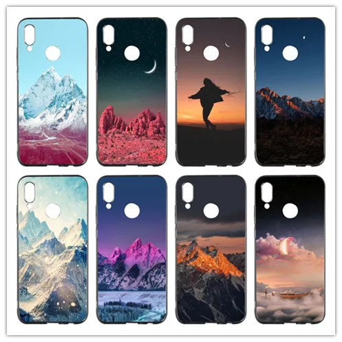 Ocean Snow Mountain landscape Phone Case Cover For Huawei P7 P8 lite P9 mini P10 Plus P20 Lite P30 Pro Soft TPU | Мобильные телефоны