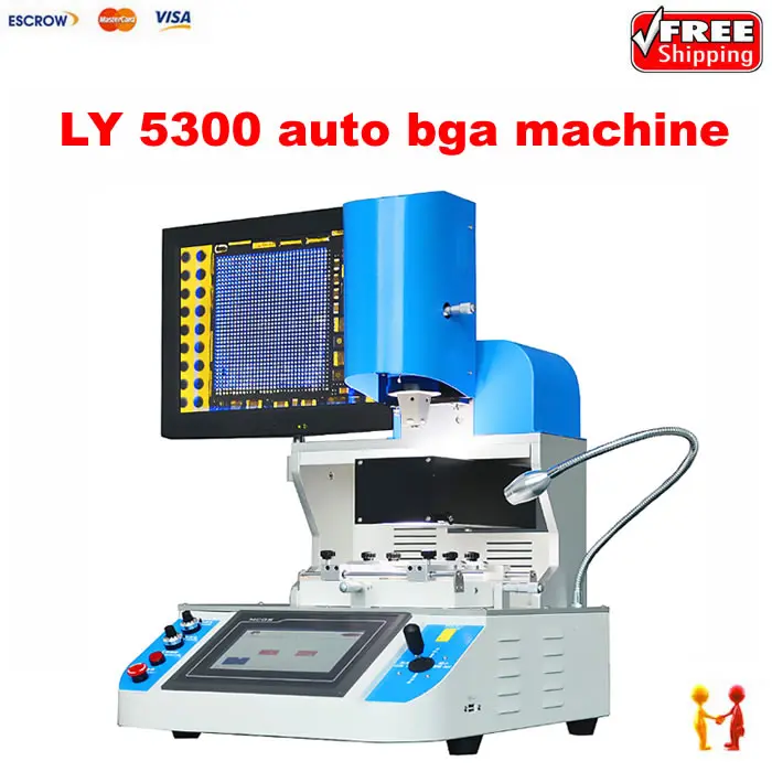 Automatic BGA Rework Station LY 5300 infrared and hot air Mobile BGA Welding Machine with optical alignment Automatic BGA Rework Station LY 5300 infrared and hot air Mobile BGA Welding Machine with optical alignment