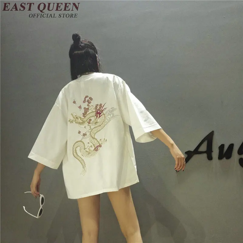 kimono shirt women japan kimono cardigan women haori dragon yukata traditional japanese clothing KK1071 Y