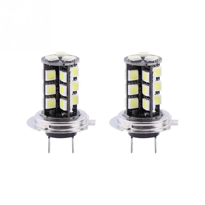2x H7 светодиодный светильник без ошибок Canbus 27 SMD 5050 супер яркий белый|Передние