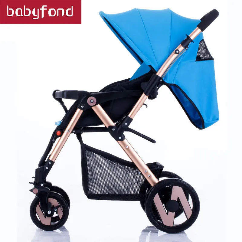 

Yibaolai baby stroller can sit and lying is light folding portable newborn baby carrier
