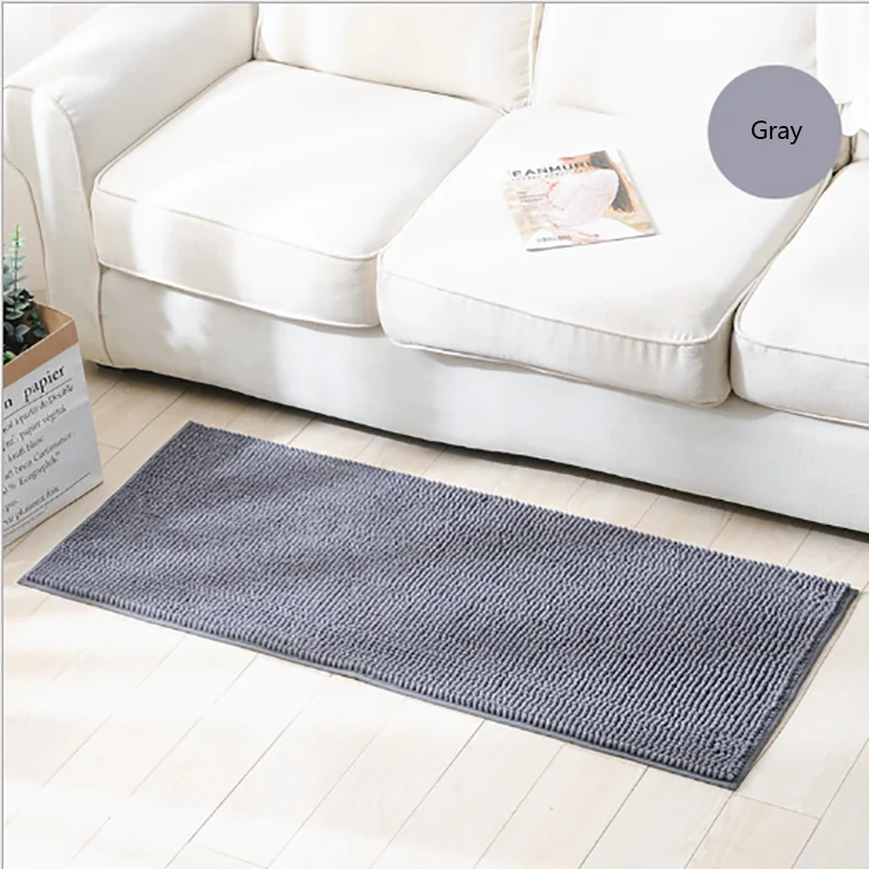 Soft Microfiber Shag Solid Bedroom Rug Extra Absorbent and Comfortable Rug Runner Anti slip