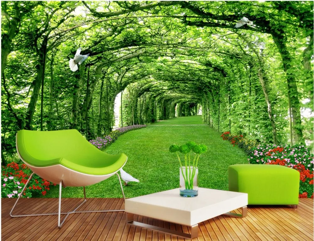 

3d room wallpaper custom mural Park forest lawn decoration painting home improvement 3d wall murals wallpaper for walls 3 d