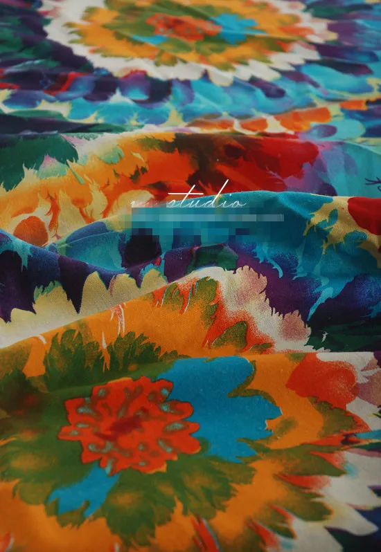 Ткань из льна и хлопка в Индийском африканском стиле 100 см * 140 см|fabrics for patchwork|ethnic