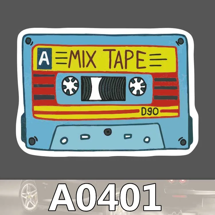

Doinbby A0401 Mix Tape Retro Car Styling Waterproof Sticker for Cars Laptop Luggage Skateboard Graffiti Notebook Stickers