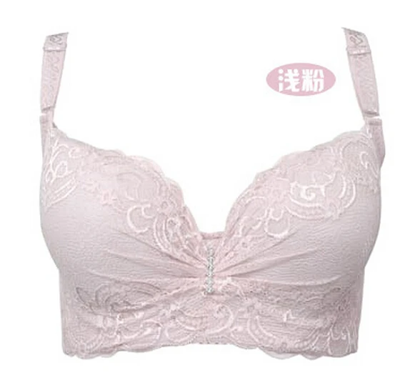 3/4 cup lace push up bra large size sexy women underwear thin