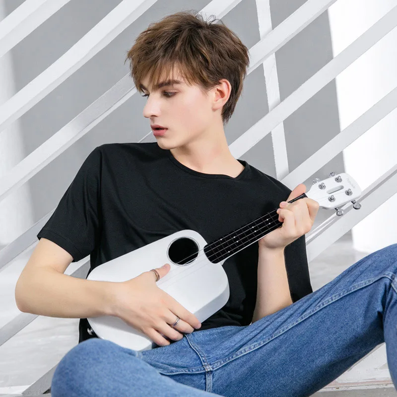  Populele 2 LED Smart Soprano Ukulele Concert from Xiaomi Bluetooth Ukulele 4 Strings 23 Inch White  - 32976831336