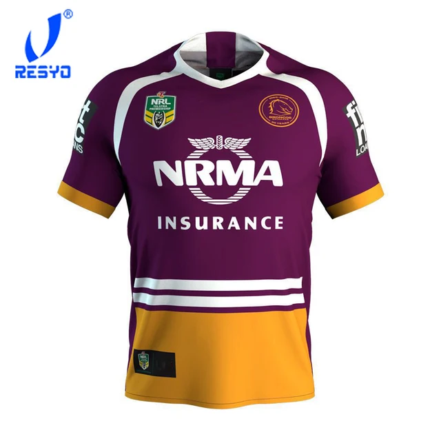 RESYO 2018-2019 Brisbane  Broncos RUGBY JERSEYS  FULL SERIES/Top Quality Free ship