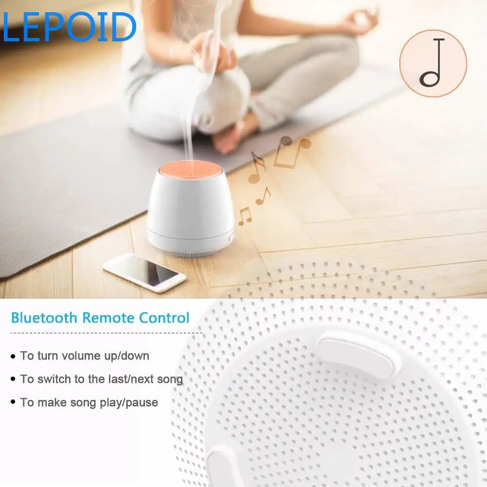 LEPOID диффузор эфирного масла W/Bluetooth динамик холодный туман увлажнитель воздуха 200