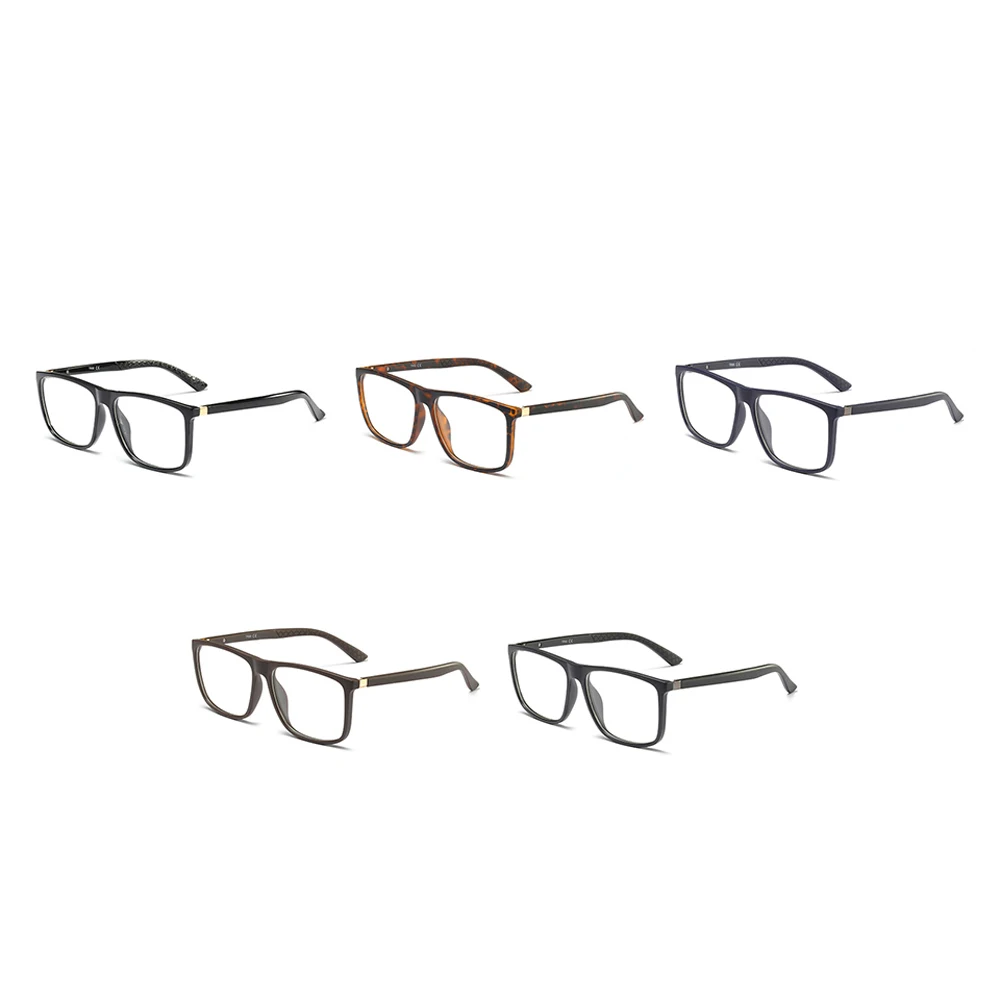 Мужские очки Peekaboo tr90, квадратная матовая черная леопардовая оправа, высококачественные оптические очки для мужчин, прозрачные линзы