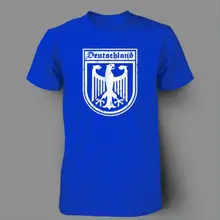 Мужские футболки Deutschland Орел с герба Германии гребень Немецкий футбол Джерси футболка для мужчин 100% хлопок печать на заказ футболка для муж...(China)