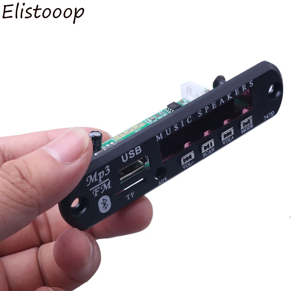 Bluetooth USB MP3 источник питания FM радио декодер плата DC 12 В аудио модуль для
