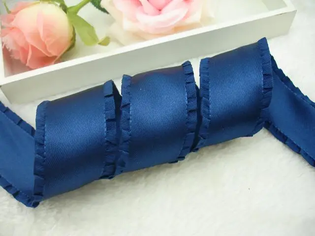 

FREE SHIPPING 4cm High quality ribbon blade belt ruffle ribbon,25yards/roll,XERY567Y