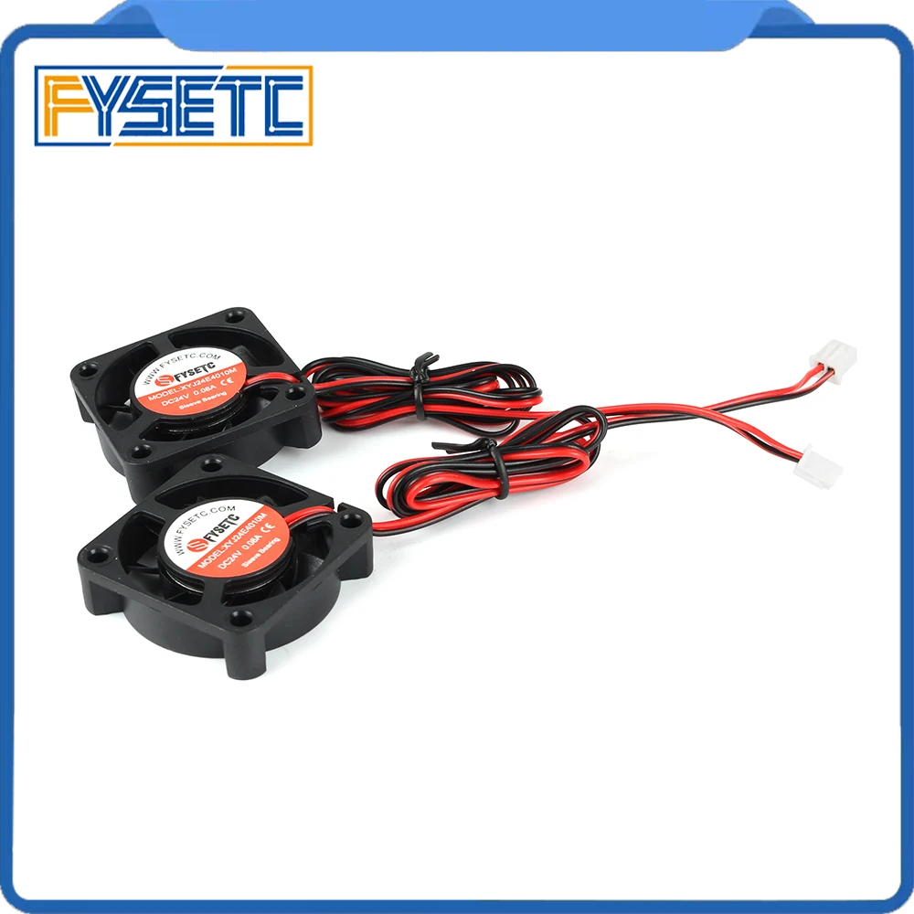 2 قطعة 3D طابعة أجزاء DC 24 V 4010 التبريد مروحة 40x40x10 مللي متر 0.08A تحمل الهيدروليكية المبرد سوبر الصامت ل Creality Ender-3