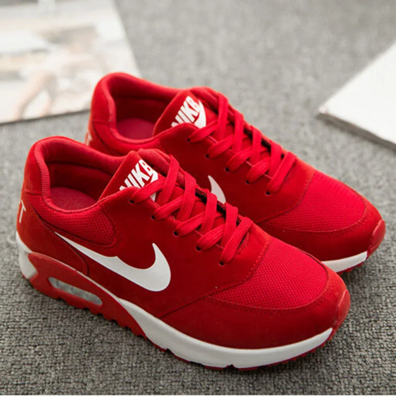 all red nike womens shoes