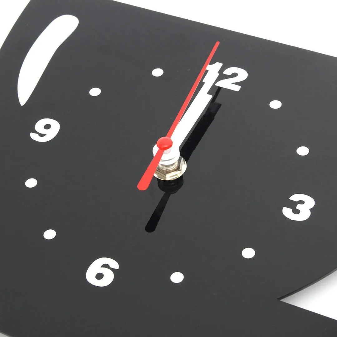 JX-LCLYL 3D DIY Mirror Wall Clock Home Decor Creative Modern Design Acrylic  Coffee Cup Living Room Decorative Time for Coffee