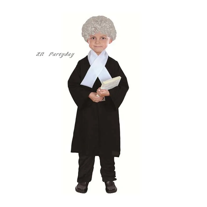 

Children Lawyer Cosplay Costume Kids Boys Girls Judage Stage Performance halloween costume for kids Masquerade Party Dress Decor