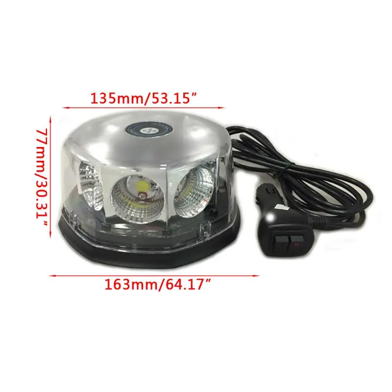 

1 Pcs 40W 8LED DC 12V-24V COB Vehicle Car Engineering Car Ceiling Strobe Light Roof Car LED Flashing Warning Light Lamp Bulb