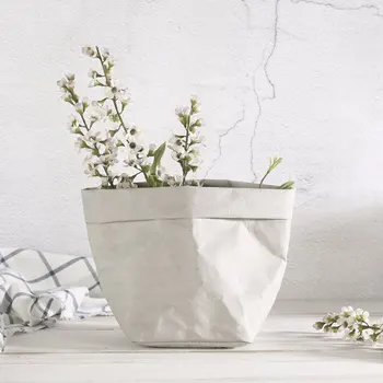 

Kraft Paper Storage Bags Of Fruit Vegetable Garlic Onion Plant Flower Pot Bag Basket Home Storage Bags