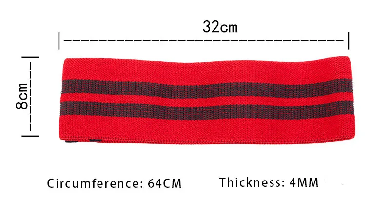 Эспандеры для бедер, эластичные спортивные ленты для фитнеса, йоги, растяжки, тренировок, фитнеса, тренажерного зала, тренажеры - Цвет: SRED