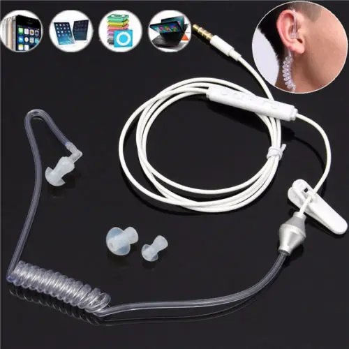 FBI Style In-Ear Headset Security Super Bass Stereo Noise Isolating Earphones Earpiece Radiation protection Earphone FBI Style In-Ear Headset Security Super Bass Stereo Noise Isolating Earphones Earpiece Radiation protection Earphone