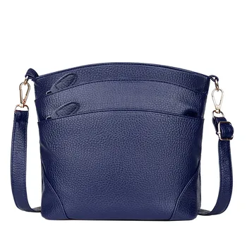 

women's simple casual style messenger handbag multi-zipper solid color wild shoulder bags malas de senhora