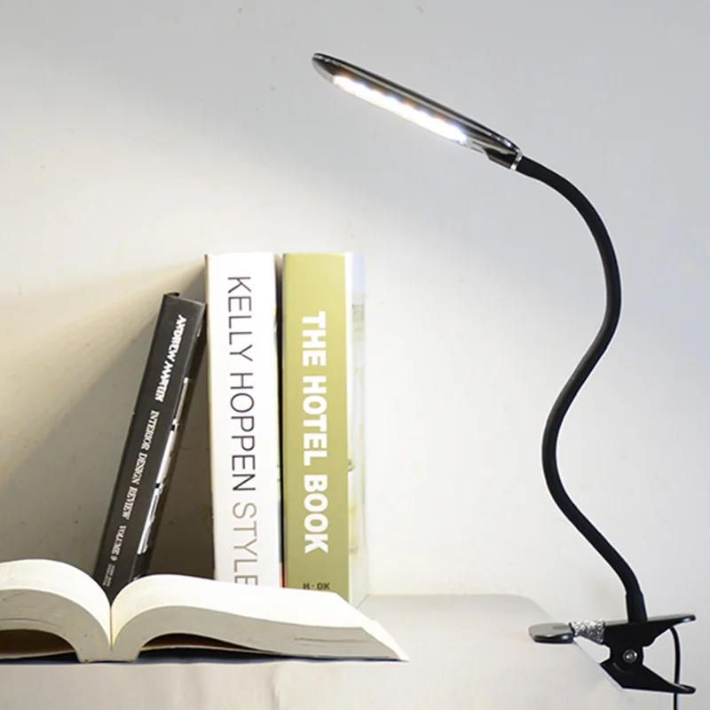 

Fonkin Clip Usb LED Table Lamp Dimmable Rechargeable Flexible Flexo Desk Lamp Book Light For Reading Office Study 5V 5W