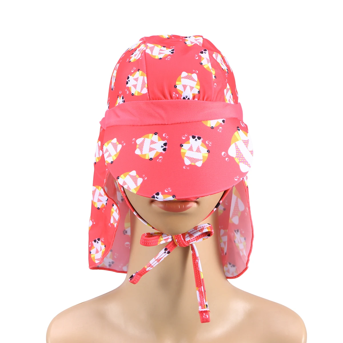 Защита от солнца защита шапочка для бассейна защита ушей шеи пляжная шапочка для бассейна ушанка Солнцезащитная шляпа для детей