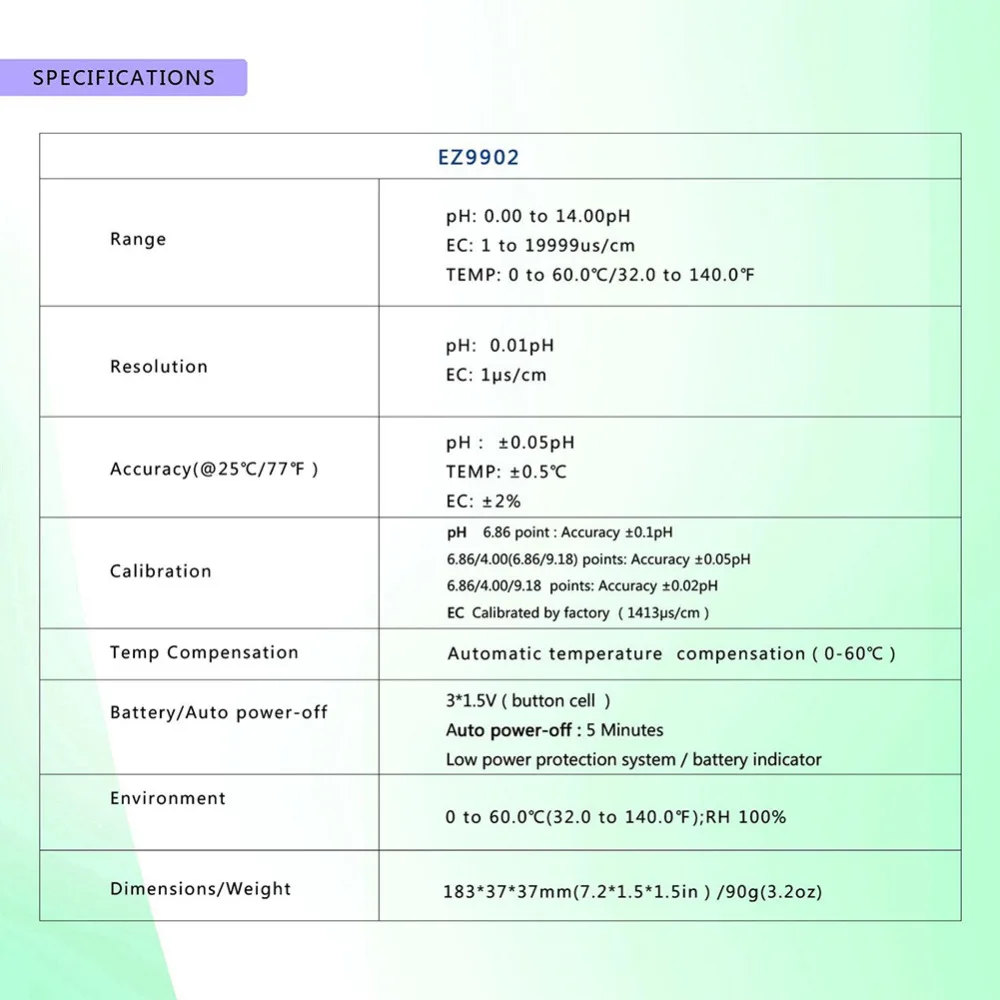 Yieryi новые Портативный 3-в-1 ручная вода качество Тесты ручка(ЕК/рН и температура) Точность 0,01 бассейн дома питьевой воды Тесты er