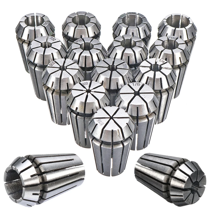 New 12 PCS ER20 1//8/"-1//2/" Super Precision Collets Set With 3//16 1//4 3//8 US