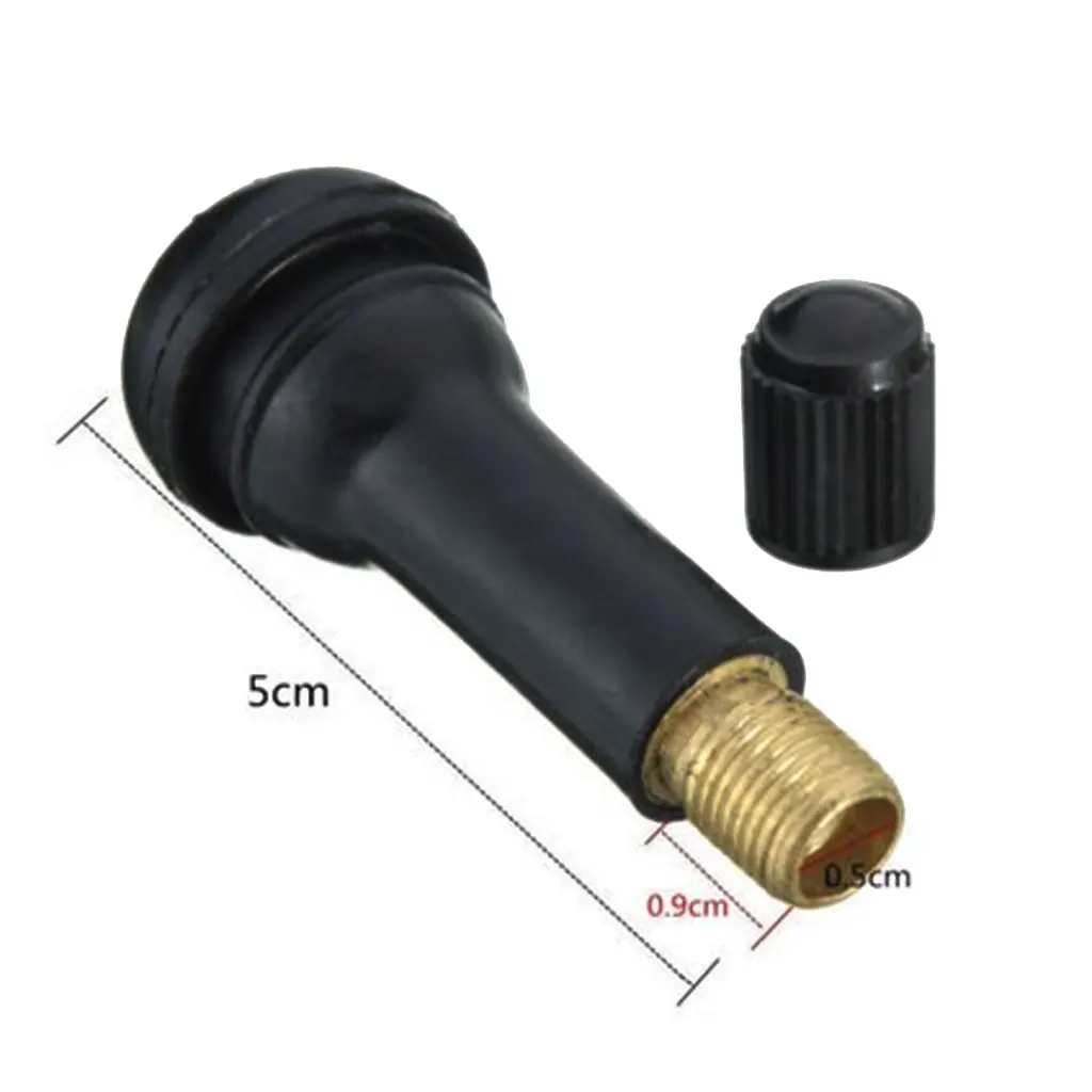 10 Pcs Black Rubber TR414 Snap-in Car Wheel Tyre Tubeless Tire Tyre Valve Stems Dust Cap Wheels Tires Parts Car Auto Accessories