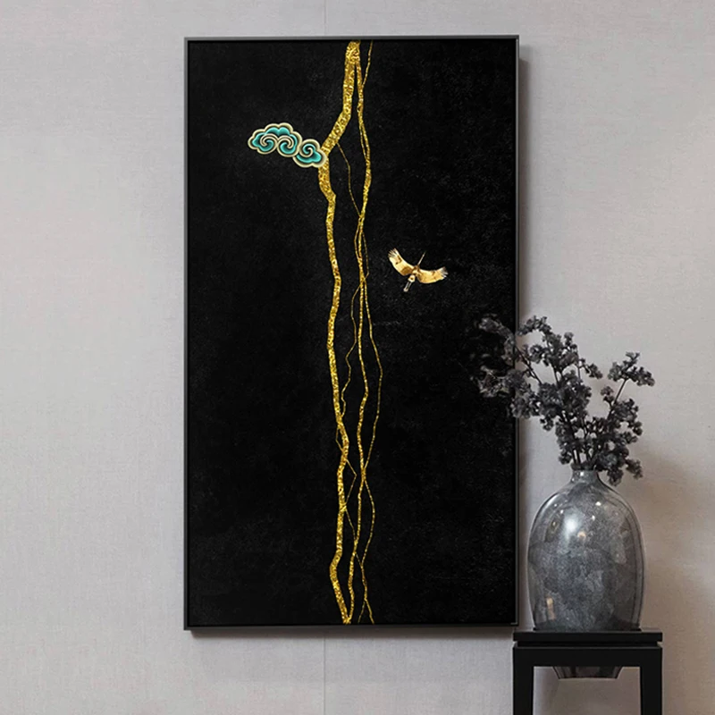 

Tenacious Tree Life In The Dark Canvas Painting New Chinese Posters Prints Big Size Wall Art For Living Room Insignificant Decor