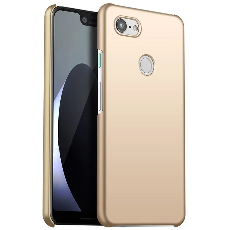 Высокое Качество Тонкая матовая защита чехол для телефона Google Pixel 3XL Pixel 3 Чехол черный тонкий дропшиппинг - Цвет: Golden 1
