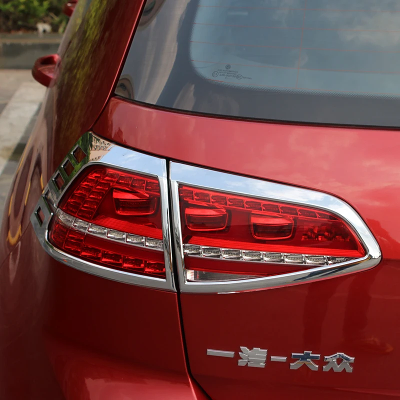 

Car Styling Accessories for Volkswagen Vw Golf 7 2014 2015 Mk7 Taillight Cover ABS Chrome Rear Tail Light Lamp Cover 4pcs/set