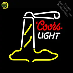 Coors Свет Маяка неоновый знак неоновый свет знак стеклянные трубы коммерческих Отдых Garage комнате свет знаковых неоновая вывеска на продажу